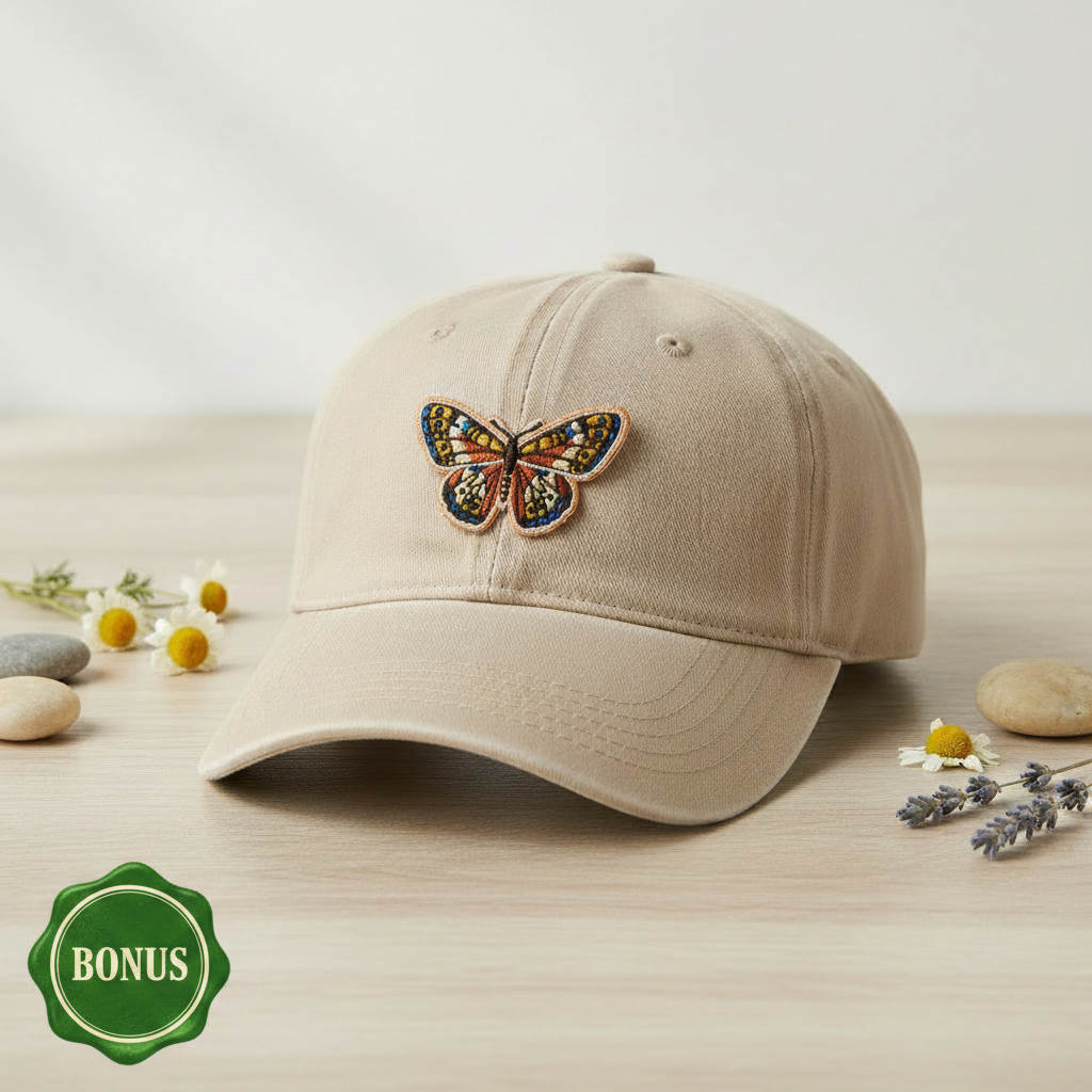 Beige Hat with BONUS Seal - Bottom Left