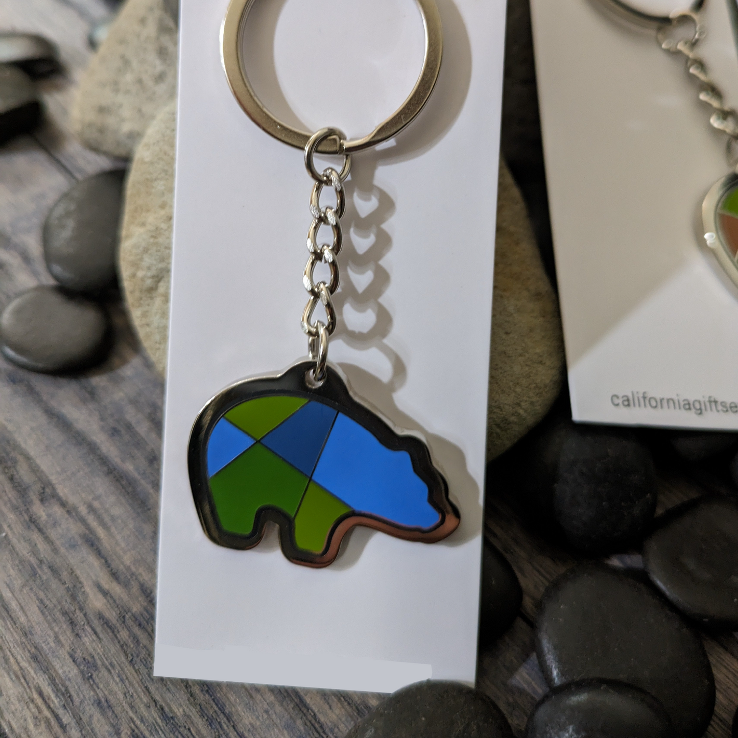 Bear - Wolf - Fish Enamel Keychains / 15 units