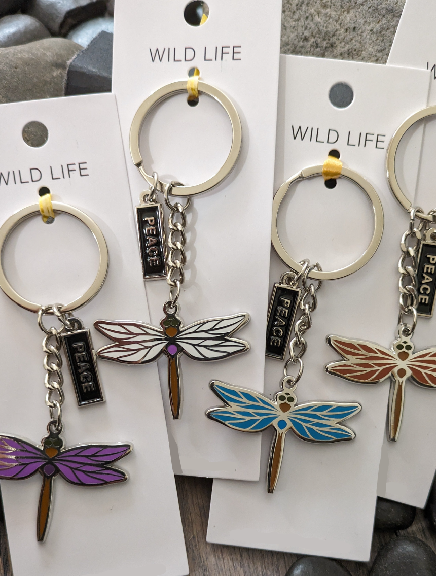 Butterfly, Dragonfly, Lady Bug Keychains / 15 units / $120
