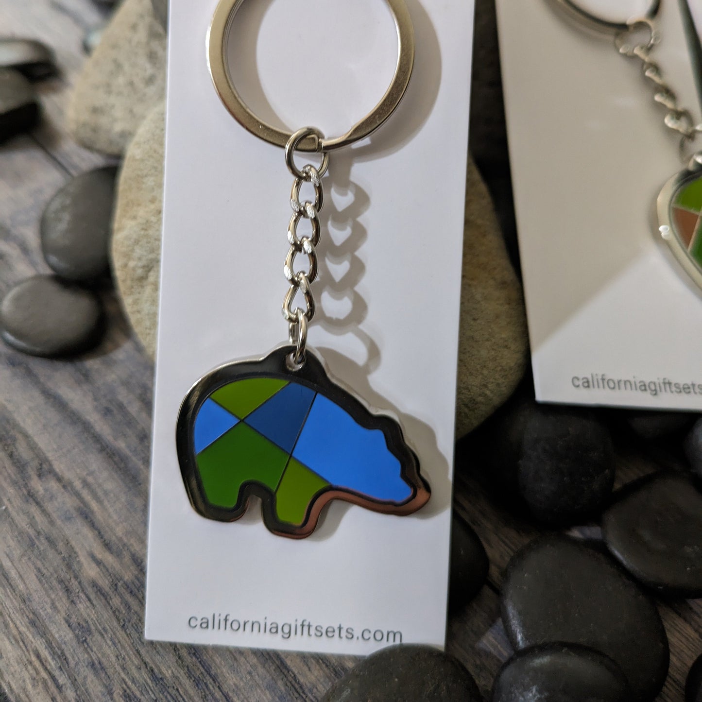 Bear - Wolf - Fish Enamel Keychains / 15 units