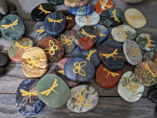 Gratitude Gemstones - Butterfly & Dragonfly Mix / 10 units / $80