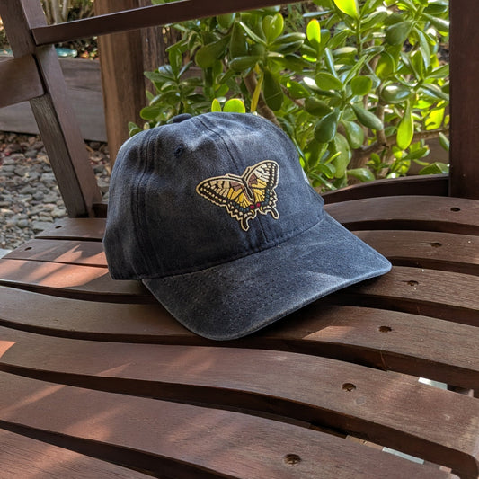 Hat – Navy | Swallowtail Butterfly Patch – 10 Units