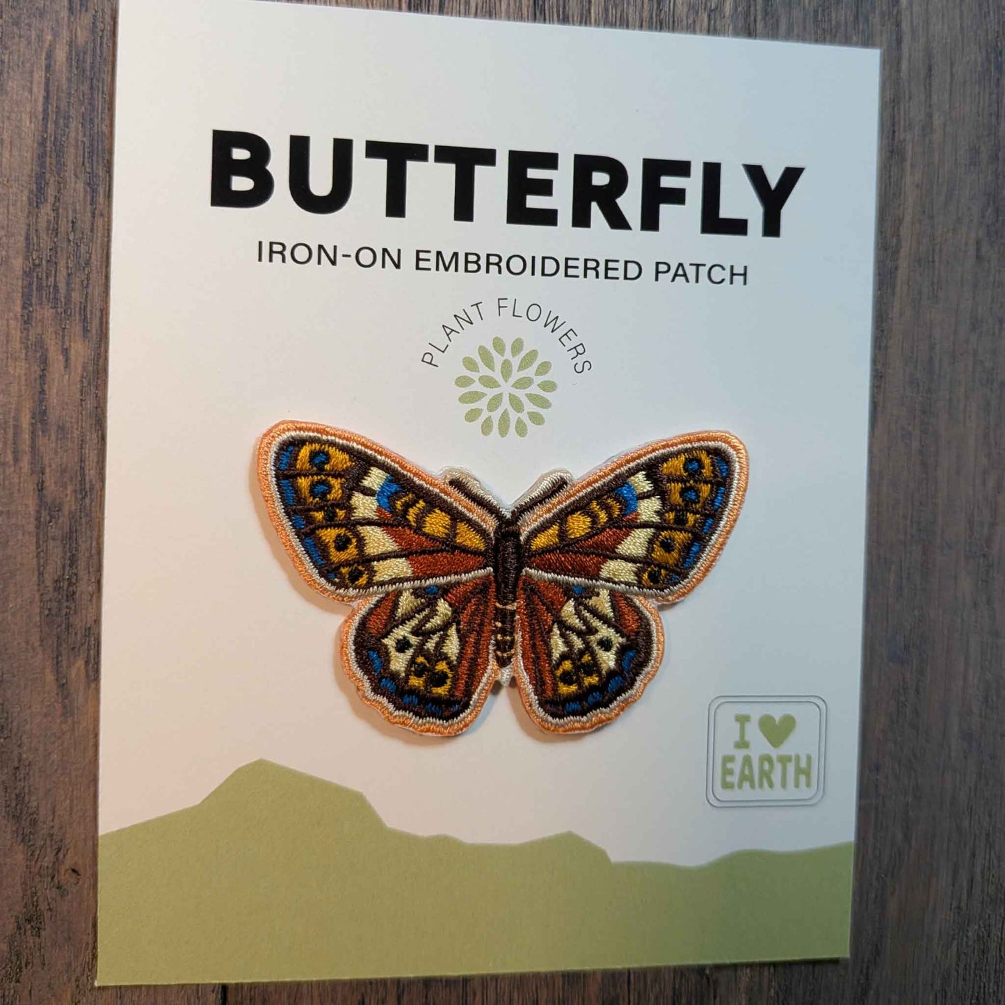 Embroidered Metalmark Butterfly Embroidered Iron-On Patch.  Butterfly Collector edition.