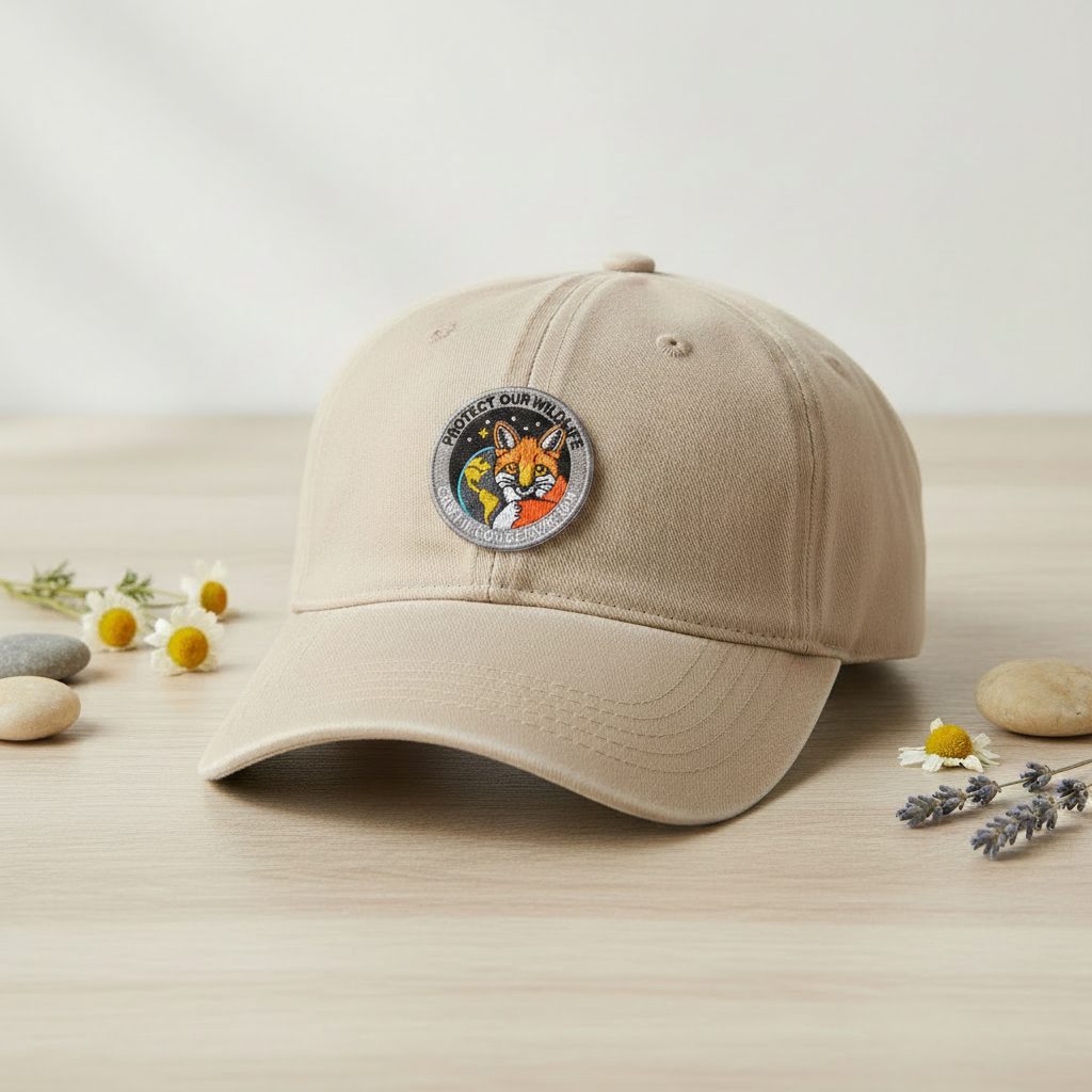 Earth Fox Patch Hat - Clean Patch Photo