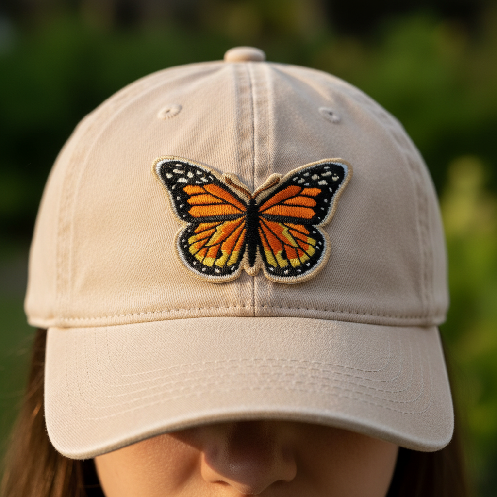 Monarch Butterfly Iron-On Patch