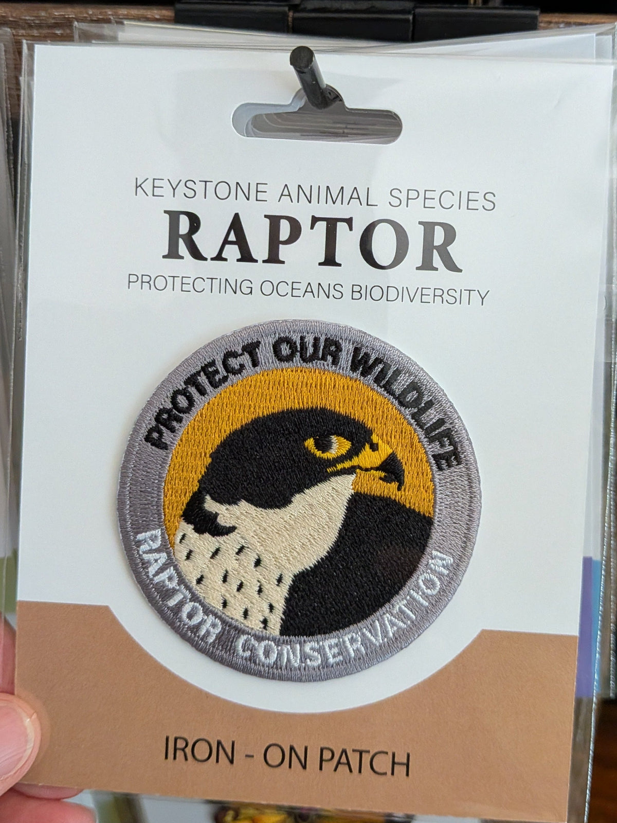 Raptor Conservation Iron-On Patch, Eco-Friendly — Pack of 6